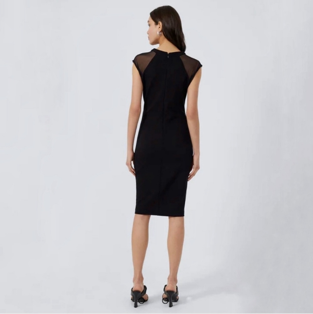 French Connection Black Halter Sheath Midi Dress - Picture 2 of 6